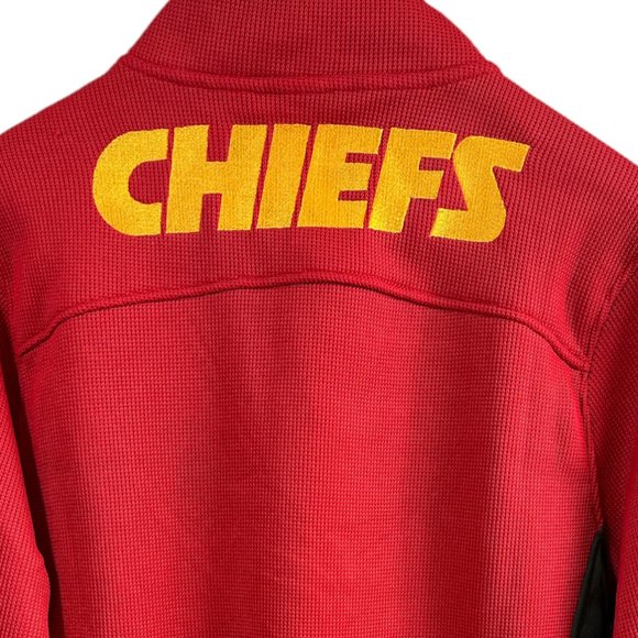 NFL Kansas City Chiefs Team Apparel Knit Pullover 1/4 Zip Sweater Men's M NWT - Picture 6 of 15